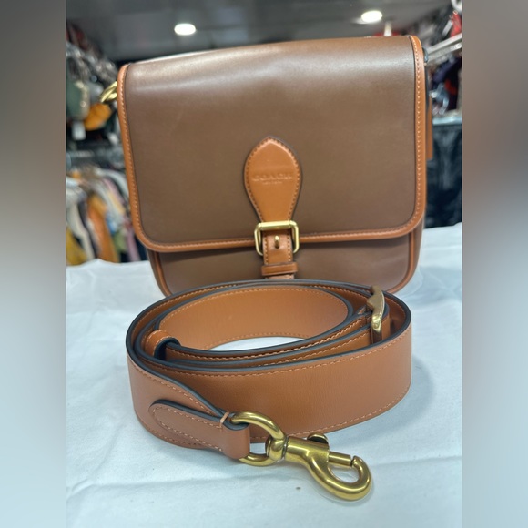 Coach Brown leather frankie crossbody